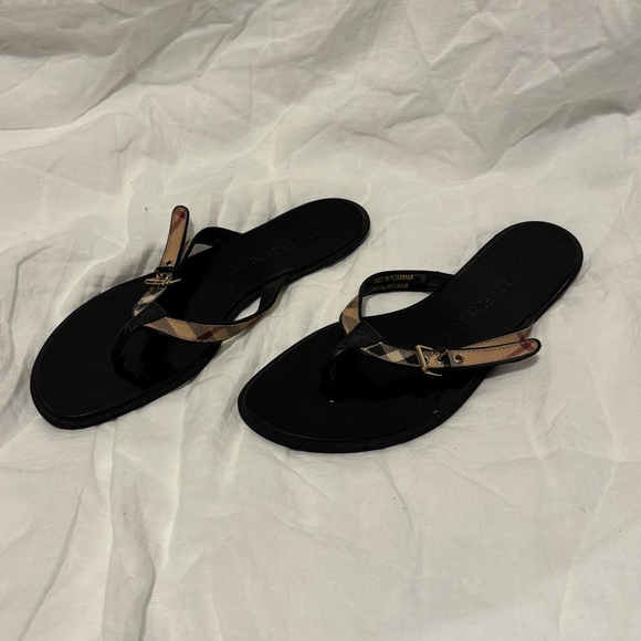 Burberry house check flip flops women’s size EU 38 / US 8 - Picture 2 of 7